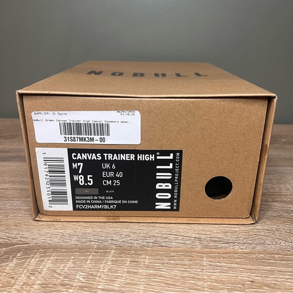 NOBULL Canvas Trainer High Olive Green Black Men’s 7 / Women’s 8.5 - Picture 8 of 8